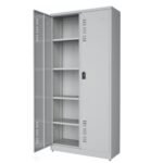 Armário de Aço POP c/ Portas - PA 90 - CHAPA GROSSA # 22 - 1,98x0,90x0,40m - W3 - CZ/CZ - 18010