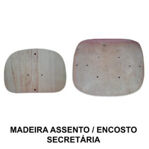 Madeira do ASSENTO / ENCOSTO Anatômico SECRETÁRIA - TRÊS ESTADOS - 97006
