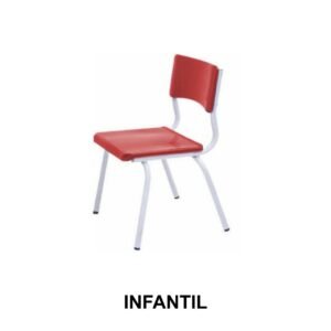 Cadeira ESCOLAR Infantil - Cor VERMELHO - 41102