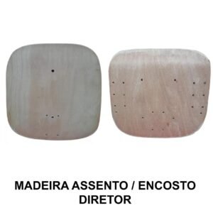 Conjunto de Madeira do ASSENTO / ENCOSTO Anatômico DIRETOR - 97012