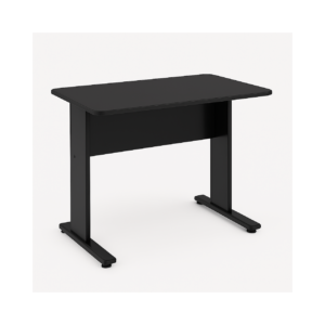 Mesa Escritório 0,80x0,60m - JOB - PRETO/PRETO - 43088