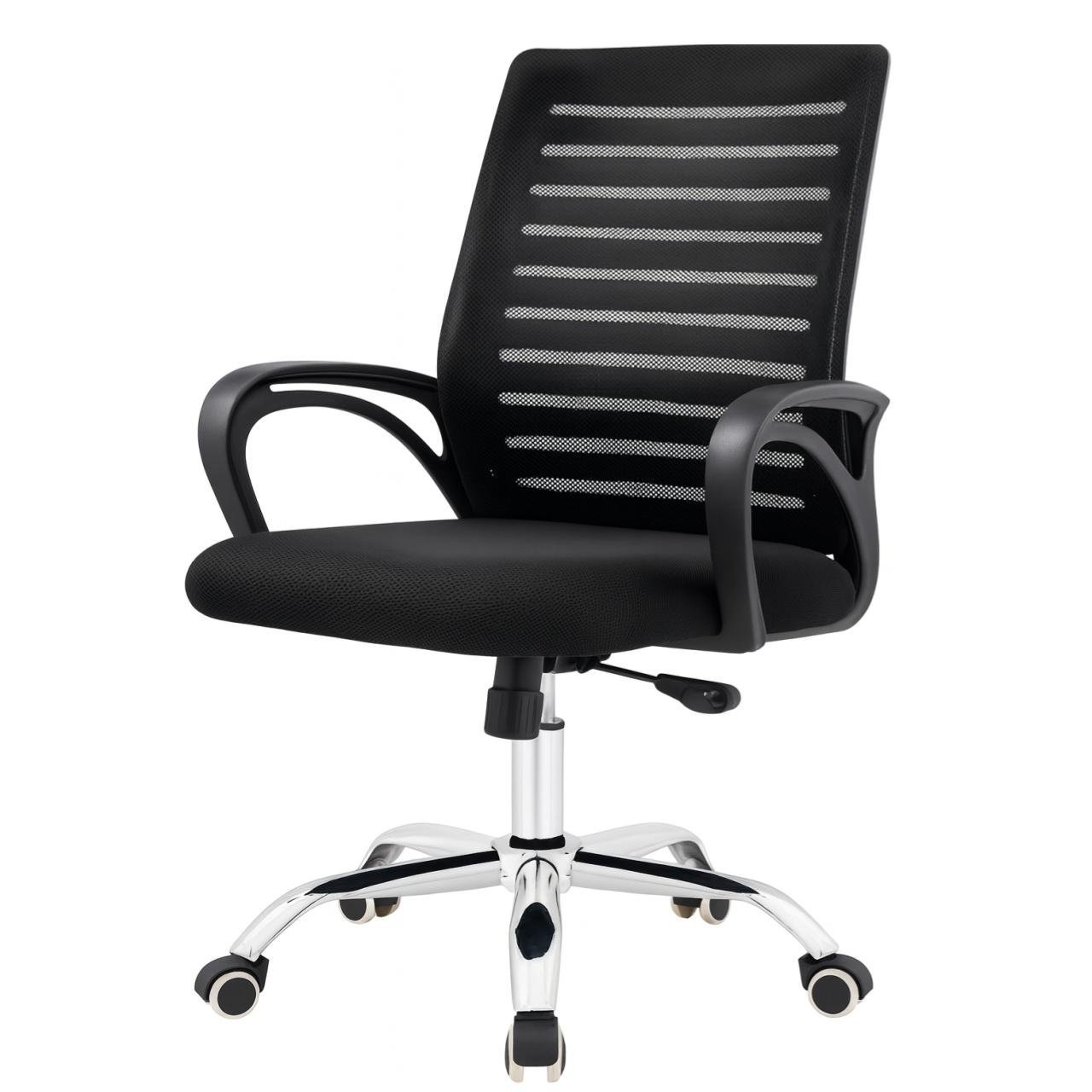 Cadeira para Escritório Tela OZY com Braço - Cor Preta - 30055 - Imagem 4